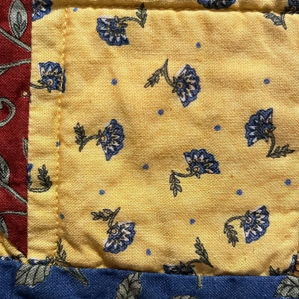 Quilted Wall Hanging German Star w/ Rooster Tuscan Kitchen Tuscan Colors